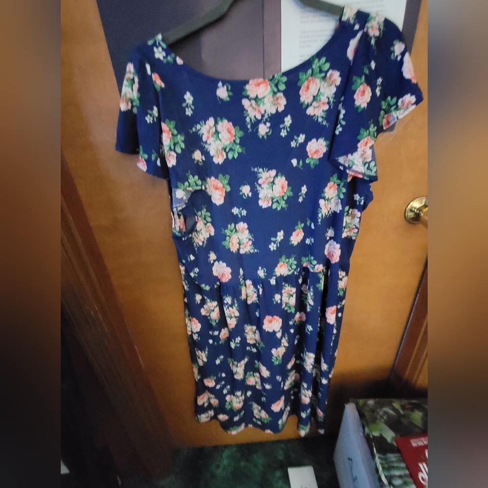 Floral Blue Dress Chaylin